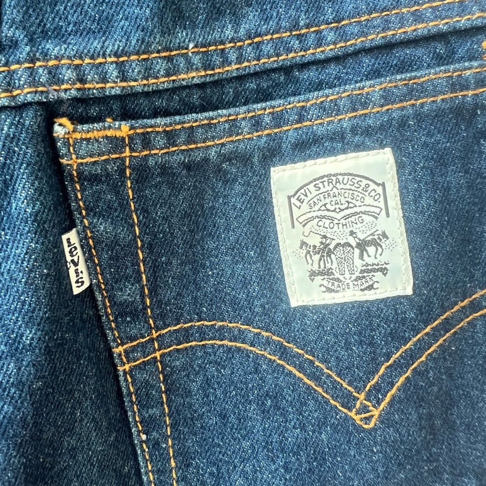 Vintage Women White Label Levi Jeans Size 9 1980s